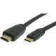 MediaRange HDMI 1.4 Cable HDMI male - mini HDMI male 1.5m Μαύρο MediaRange HDMI 1.4 Cable HDMI male - mini HDMI male 1.5m Μαύρο