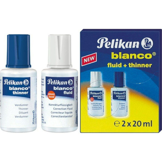 Pelikan Διορθωτικό Υγρό με Διαλυτικό 2 x 20ml