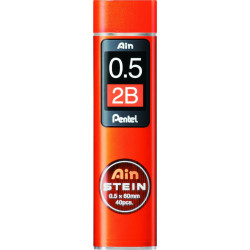 Pentel 40 Μύτες Μολυβιού Ainstein Πάχους 0.5mm Τύπου 2B