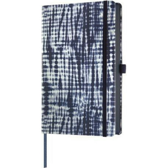 Castelli Shibori Jute Σημειωματάριο A5 Ριγέ με Λάστιχο και Θήκη για Στυλό 13x21cm