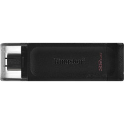 Kingston DataTraveler 70 32GB USB 3.2 Stick με σύνδεση USB-C Μαύρο