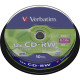 Verbatim Επανεγγράψιμα CD-RW 12x 700MB Cake Box 10τμχ