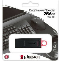 Kingston DataTraveler Exodia 256GB USB 3.2 Stick Μαύρο  Kingston DataTraveler Exodia 256GB USB 3.2 Stick Μαύρο