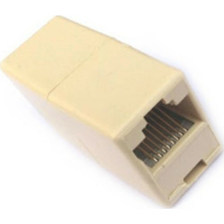 Aculine Network Adapter RJ45 Female - RJ45 Female White