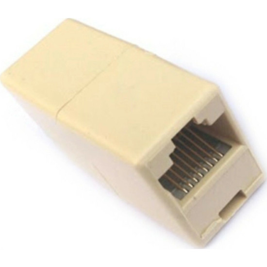 Aculine Network Adapter RJ45 Female - RJ45 Female White