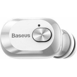 Baseus Encok A03 In-ear Bluetooth Handsfree Ακουστικό με Θήκη Φόρτισης Λευκό