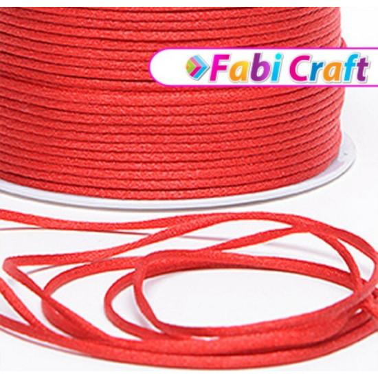 Fabi Κορδόνι Σατέν Κόκκινο 2mm x 50m