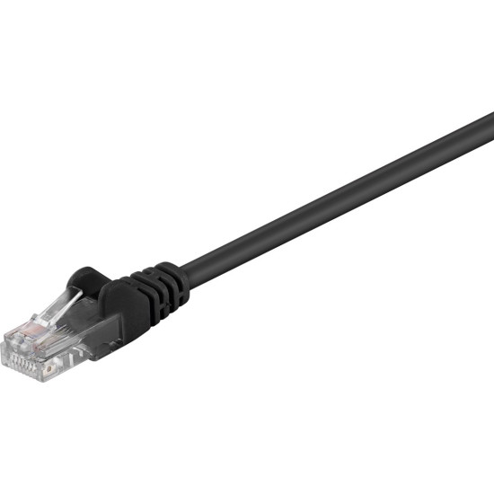 Goobay U/UTP Cat.5e Καλώδιο Δικτύου Ethernet 5m Μαύρο