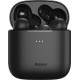 Baseus W06 In-ear Bluetooth Handsfree Ακουστικά με Αντοχή στον Ιδρώτα και Θήκη Φόρτισης Μαύρα