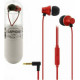 WK Wi80 In-ear Handsfree με Βύσμα 3.5mm Κόκκινο