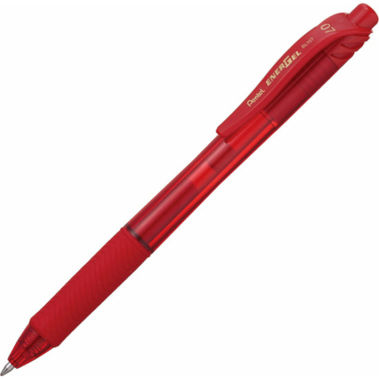 Pentel Στυλό 0.7mm με Κόκκινο Mελάνι Energel