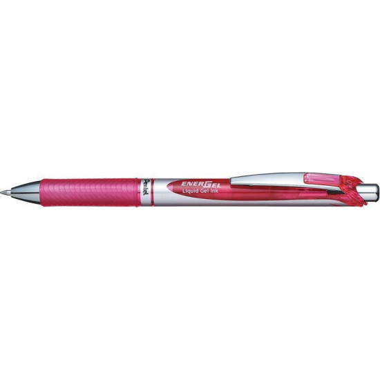 Pentel Στυλό 0.7mm με Ροζ Mελάνι EnerGel Xm