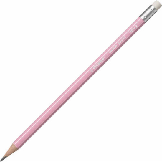 Μολύβι HB Stabilo 4908 Swano Pastel Ροζ