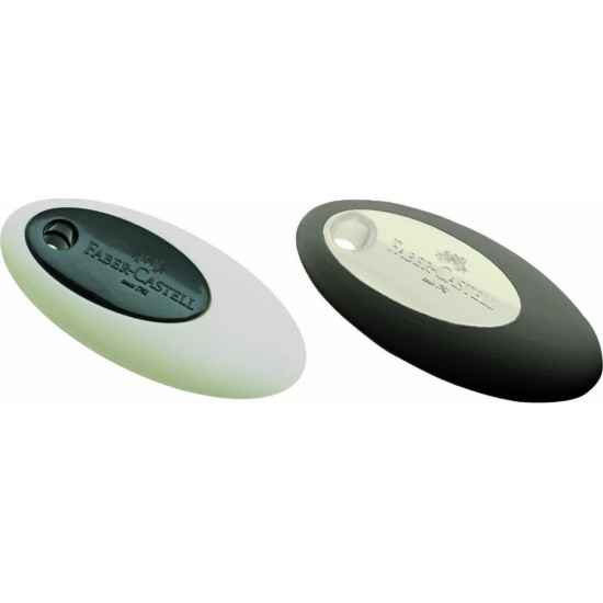 Faber-Castell Γόμα για Μολύβι Οβάλ με Πλαστική Λαβή (Διάφορα Χρώματα)