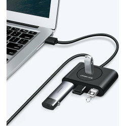 Ugreen CR113 USB 3.0 Hub 4 Θυρών με σύνδεση USB-A και Εξωτερική Παροχή Ρεύματος