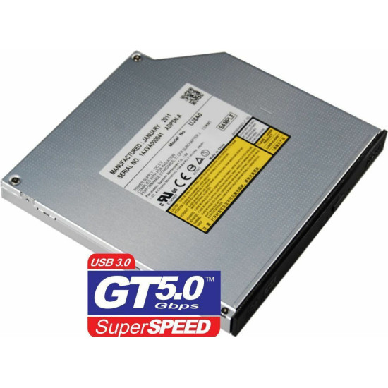 Panasonic Εξωτερικός Οδηγός Εγγραφής/Ανάγνωσης DVD/CD για Laptop Μαύρο