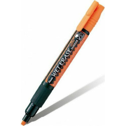 Pentel Wet Erase Chalk Marker Μαρκαδόρος Πορτοκαλί Μαυροπίνακα Υγρής Κιμωλίας για Γυαλί 2-4mm
