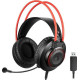 A4Tech G200S Over Ear Gaming Headset με σύνδεση USB Black/Red