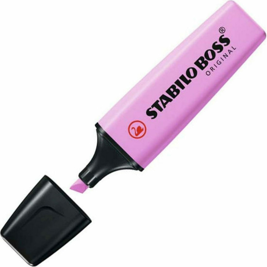 Stabilo Boss Pastel Frozen Fuchsia Μαρκαδόρος Υπογράμμισης 5mm Ροζ