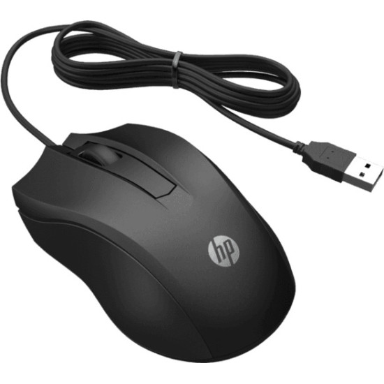 HP 100 Ενσύρματο Ποντίκι Μαύρο HP 100 Ενσύρματο Ποντίκι Μαύρο