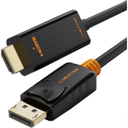 Cabletime Cable DisplayPort male - HDMI male 1080p 1m Μαύρο