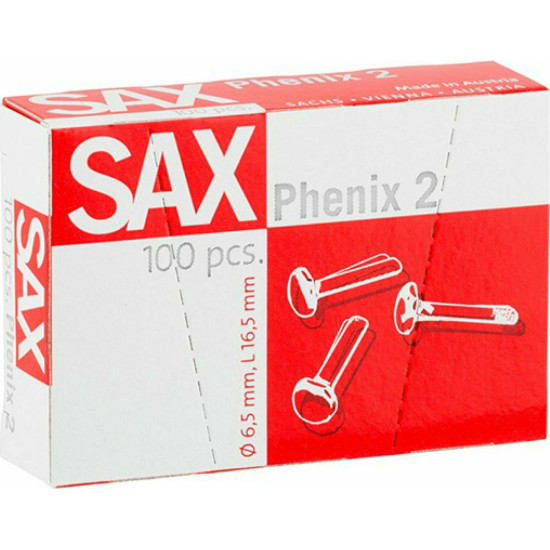 Sax Phenix No2 Διπλόκαρφα 16.5mm 100τμχ