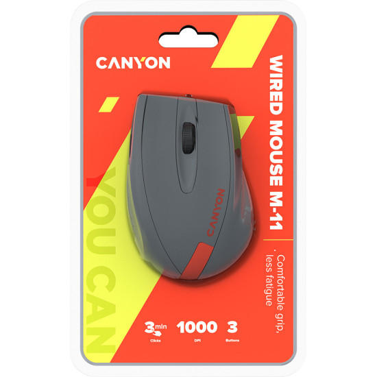 Canyon M-11 Ενσύρματο Ποντίκι Γκρι