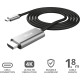 Trust HDMI 1.4 Cable HDMI male - USB-C male 1.8m Ασημί Trust HDMI 1.4 Cable HDMI male - USB-C male 1.8m Ασημί