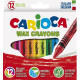 Carioca Wax Crayons Σετ Κηρομπογιές 12 Χρώματα 12τμχ