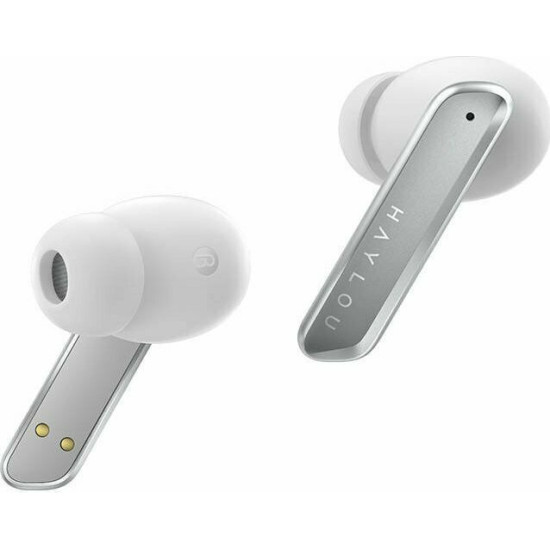 Haylou W1 In-ear Bluetooth Handsfree Ακουστικά με Αντοχή στον Ιδρώτα και Θήκη Φόρτισης Λευκά