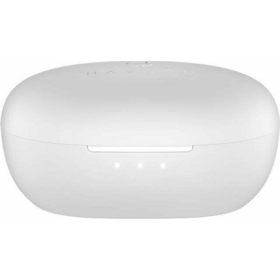 Haylou W1 In-ear Bluetooth Handsfree Ακουστικά με Αντοχή στον Ιδρώτα και Θήκη Φόρτισης Λευκά