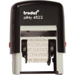 Trodat Σφραγίδα Printy 4822 Αυτόματη Ορθογώνια "Πολλαπλών Τίτλων" με Μαύρο Σώμα 25x4mm