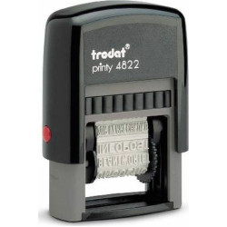 Trodat Σφραγίδα Printy 4822 Αυτόματη Ορθογώνια "Πολλαπλών Τίτλων" με Μαύρο Σώμα 25x4mm