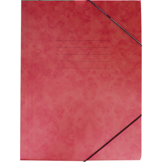 Groovy Φάκελος Πρεσπάν με Λάστιχο για Χαρτί A4 Κόκκινο