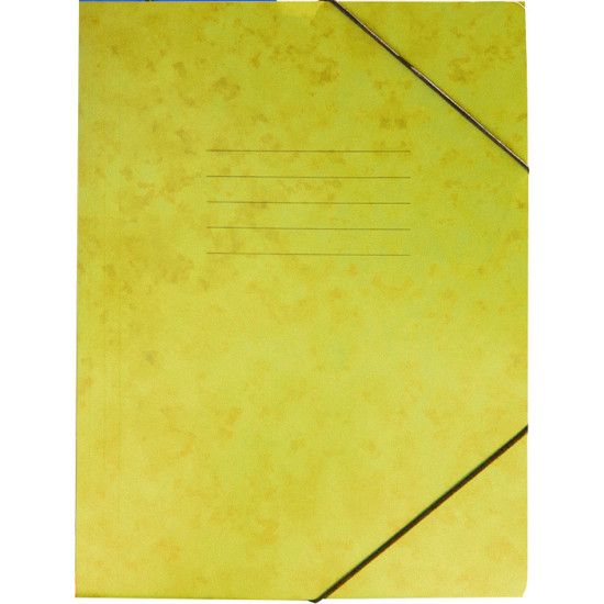 Groovy Φάκελος Πρεσπάν με Λάστιχο για Χαρτί A4 Κίτρινος