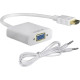 Powertech Μετατροπέας HDMI male σε VGA female Λευκό (CAB-H072)