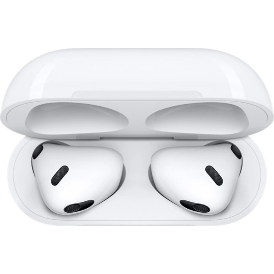 Apple AirPods (3rd generation) with MagSafe Charging Case Earbud Bluetooth Handsfree Ακουστικά με Αντοχή στον Ιδρώτα και Θήκη Φόρτισης Λευκά
