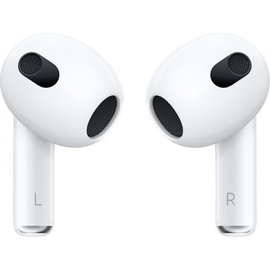 Apple AirPods (3rd generation) with MagSafe Charging Case Earbud Bluetooth Handsfree Ακουστικά με Αντοχή στον Ιδρώτα και Θήκη Φόρτισης Λευκά