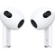 Apple AirPods (3rd generation) with MagSafe Charging Case Earbud Bluetooth Handsfree Ακουστικά με Αντοχή στον Ιδρώτα και Θήκη Φόρτισης Λευκά