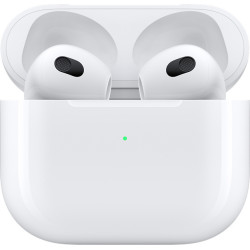 Apple AirPods (3rd generation) with MagSafe Charging Case Earbud Bluetooth Handsfree Ακουστικά με Αντοχή στον Ιδρώτα και Θήκη Φόρτισης Λευκά