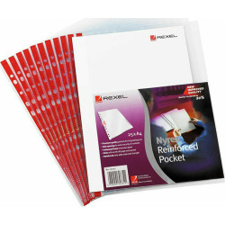 Rexel Πλαστική Ζελατίνα για Έγγραφα A4 με Τρύπες και Ενίσχυση [12253]