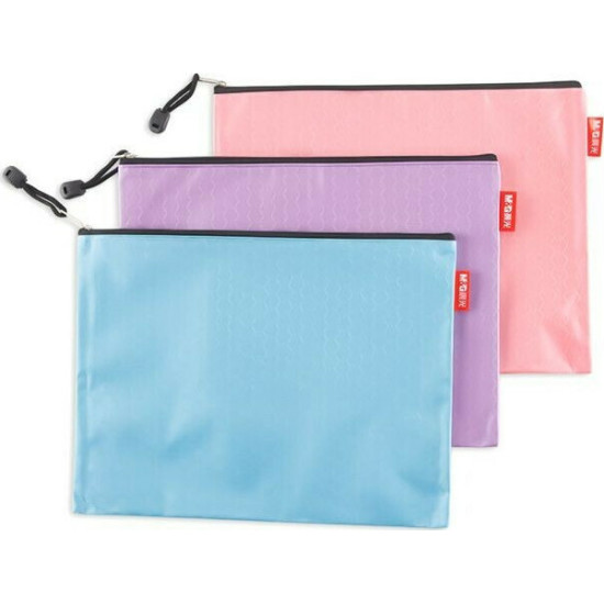 M&G Φάκελος με Φερμουάρ για Χαρτί A4 (Διάφορα Χρώματα)