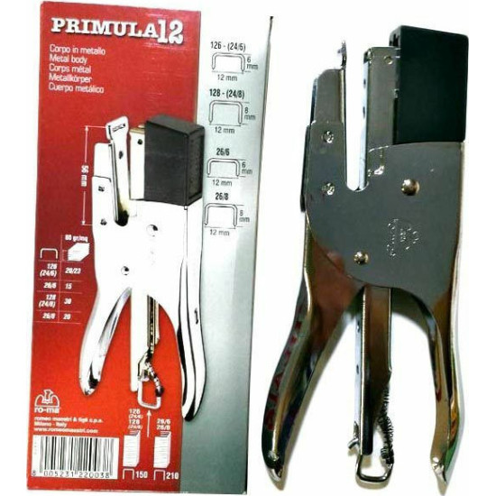 Romeo Maestri Primula 12 Συρραπτικό Χειρός με Δυνατότητα Συρραφής έως 23 Φύλλα