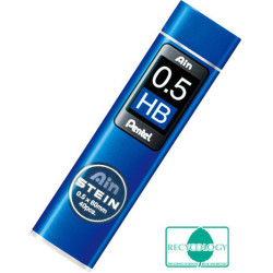 Pentel 40 Μύτες Μολυβιού Ainstein Πάχους 0.5mm Τύπου HB