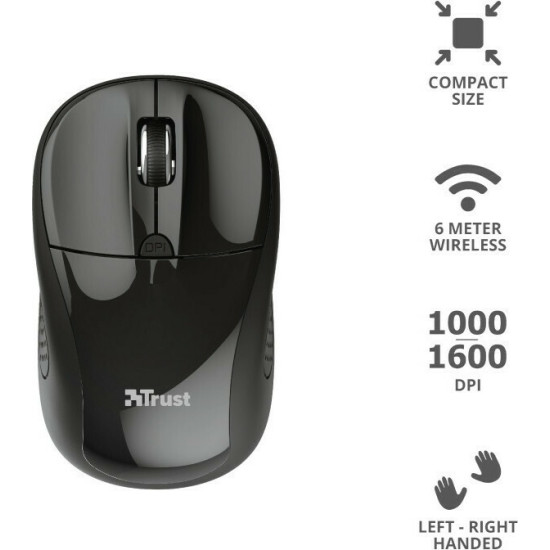 Trust Primo Wireless Ασύρματο Ποντίκι Μαύρο Trust Primo Wireless Ασύρματο Ποντίκι Μαύρο