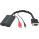 Powertech Μετατροπέας 3.5mm / USB-A / VGA male σε HDMI female (CAB-H070) Powertech Μετατροπέας 3.5mm / USB-A / VGA male σε HDMI female (CAB-H070)