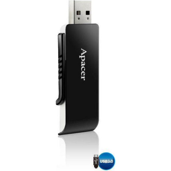 Apacer AH350 32GB USB 3.0 Stick Μαύρο