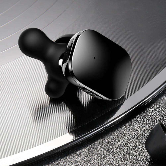 Baseus Encok W02 In-ear Bluetooth Handsfree Ακουστικά με Αντοχή στον Ιδρώτα και Θήκη Φόρτισης Μαύρα
