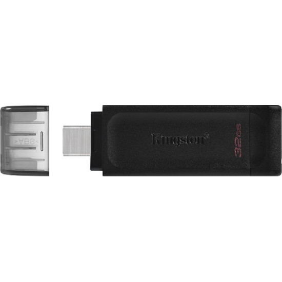 Kingston DataTraveler 70 32GB USB 3.2 Stick με σύνδεση USB-C Μαύρο