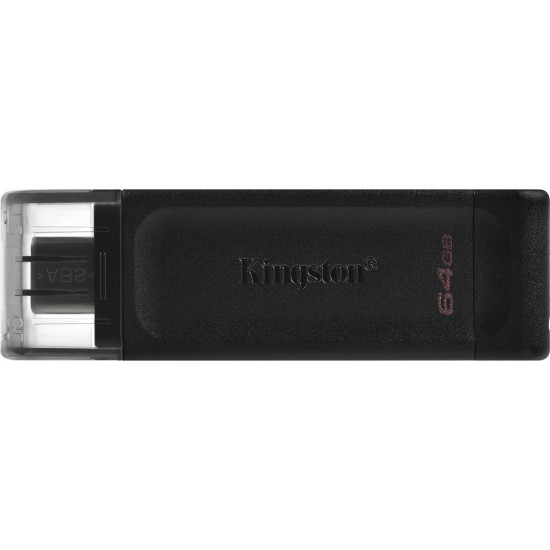 Kingston DataTraveler 70 64GB USB 3.2 Stick με σύνδεση USB-C Μαύρο
